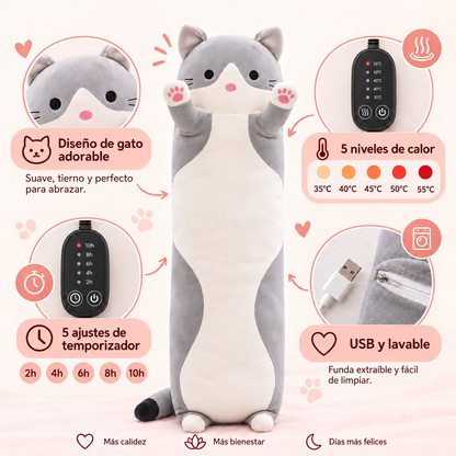 Gatito Térmico para Aliviar los cólicos.